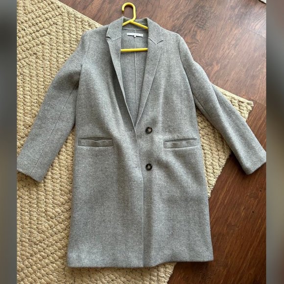 Grey Wool Coat - Picture 1 of 4
